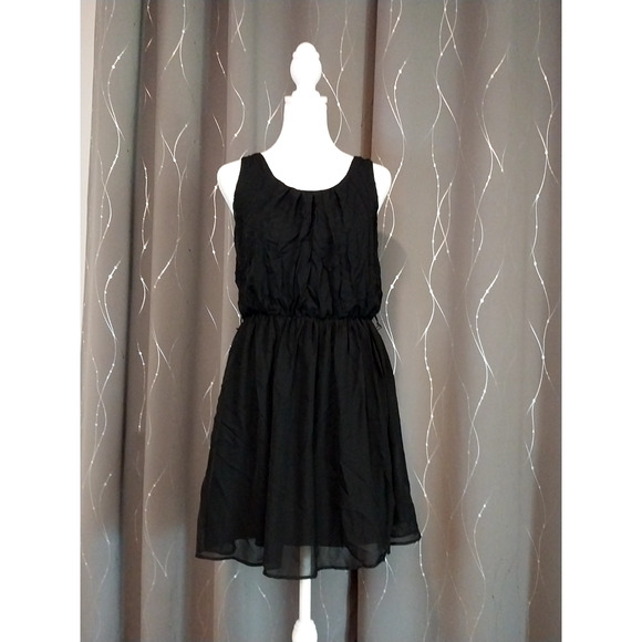 BCX Women's Dress, Black Size XLarge, Sleeveless, Pullover w/ Button / #3110 - Picture 2 of 2